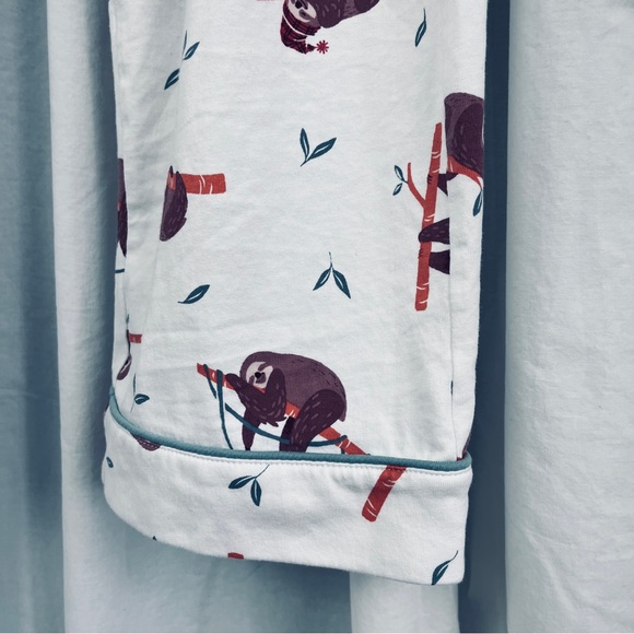 Pajamagram Sloth 100% Cotton Pajama Pants Size Medium - Picture 7 of 7